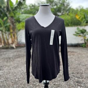 NWT Sonoma The Everyday Tee V-Neck Long Sleeve